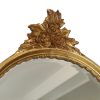 Klassieke Gouden Deknudt Kuifspiegel Facet Louis XVI 94cm