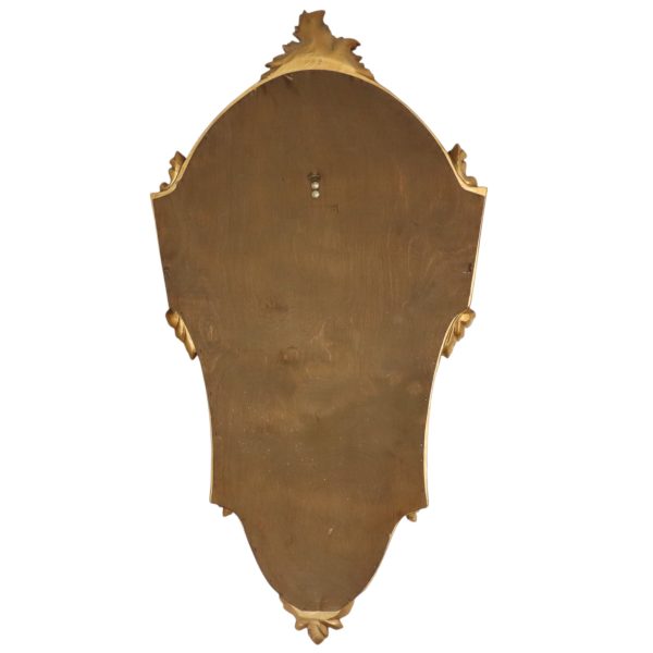Klassieke Gouden Deknudt Kuifspiegel Facet Louis XVI 94cm