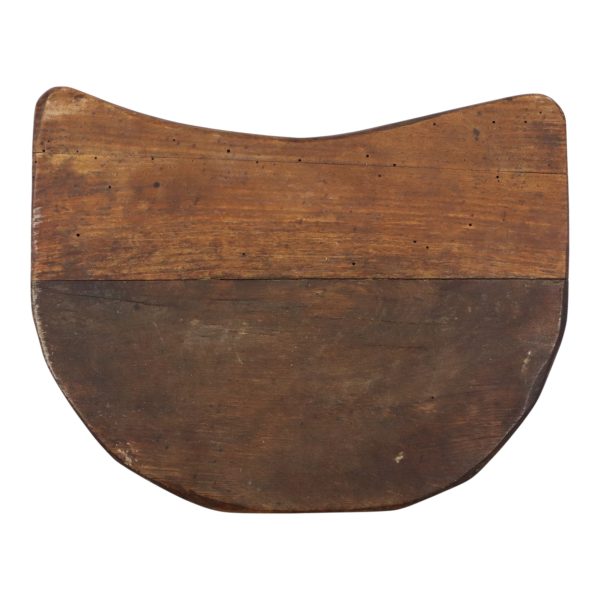 Rustieke Houten Driepoot Melkkruk Wabi Sabi Frankrijk 43cm