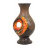 Zeldzame Oranje Fat Lava Vaas West Germany Walter Gerhards 26cm