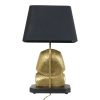 Vintage Messing Farao Tafellamp Hollywood Regency 56cm