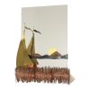 Koperen en Messing Boot Design Spiegel Daniel D'Haeseleer 1970s
