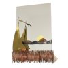 Koperen en Messing Boot Design Spiegel Daniel D'Haeseleer 1970s