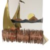 Koperen en Messing Boot Design Spiegel Daniel D'Haeseleer 1970s