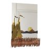 Koperen en Messing Boot Design Spiegel Daniel D'Haeseleer 1970s