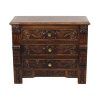 Vintage Eiken Gesculpteerde Kast Ladekast Mythische Figuren Vintage Eiken Gesculpteerde Kast Ladekast Mythische Figuren