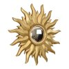 Vintage Gouden Zonnespiegel Sunburst Convex Spiegel 54cm
