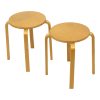 Set van 2 Vintage Ikea Frosta Krukken Beukenhout Jaren 90 Set van 2 Vintage Ikea Frosta Krukken Beukenhout Jaren 90