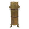 Unieke Obus Paraplubak XL Trench Art 1915 WO1 Leeuwenkoppen Unieke Obus Paraplubak XL Trench Art 1915 WO1 Leeuwenkoppen