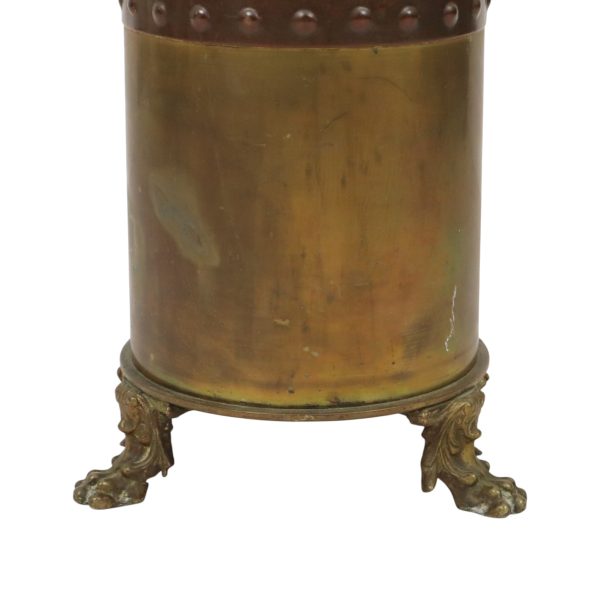 Unieke Obus Paraplubak XL Trench Art 1915 WO1 Leeuwenkoppen Unieke Obus Paraplubak XL Trench Art 1915 WO1 Leeuwenkoppen