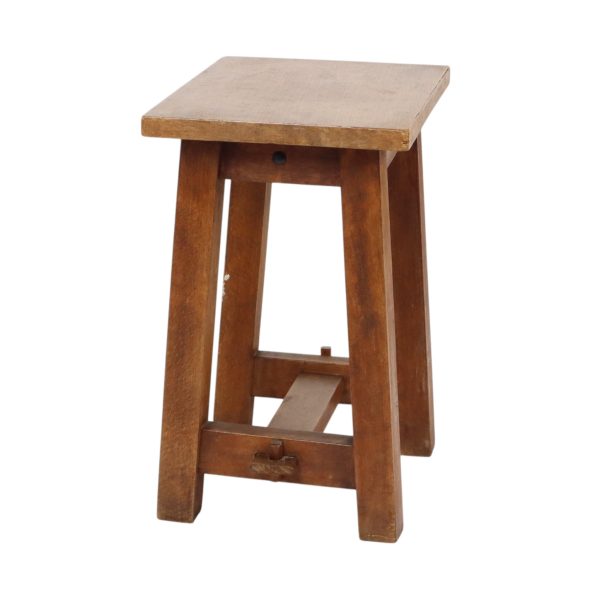 Charmante Oude Houten Kruk Zuid Frankrijk Rustiek Fifties Charmante Oude Houten Kruk Zuid Frankrijk Rustiek Fifties