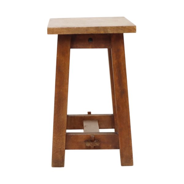 Charmante Oude Houten Kruk Zuid Frankrijk Rustiek Fifties Charmante Oude Houten Kruk Zuid Frankrijk Rustiek Fifties