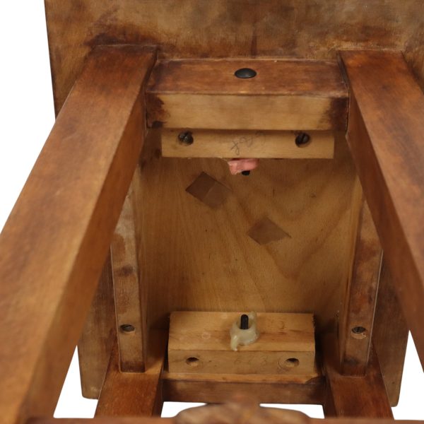 Charmante Oude Houten Kruk Zuid Frankrijk Rustiek Fifties Charmante Oude Houten Kruk Zuid Frankrijk Rustiek Fifties