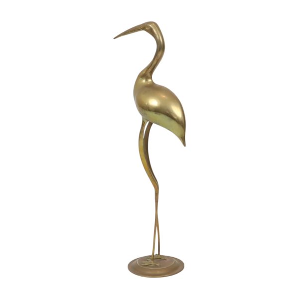 Grote Messing Kraanvogel Hollywood Regency Design 61cm Grote Messing Kraanvogel XL Hollywood Regency Design 61cm