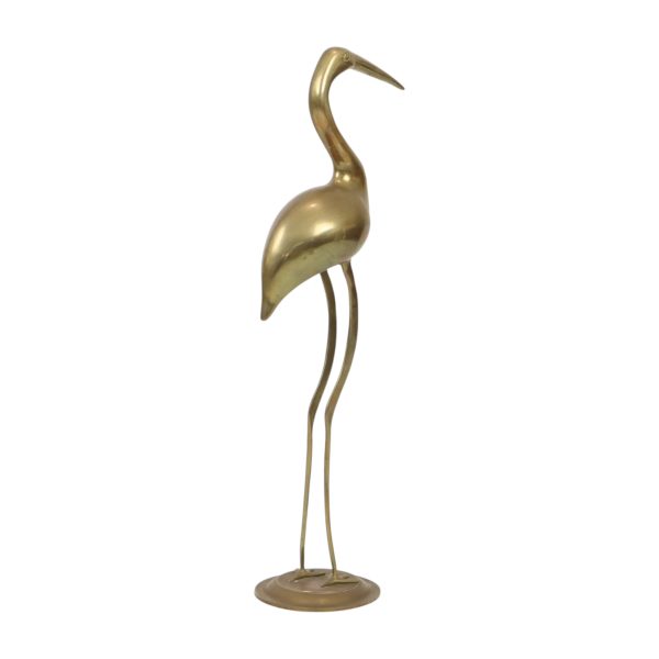 Grote Messing Kraanvogel Hollywood Regency Design 61cm Grote Messing Kraanvogel XL Hollywood Regency Design 61cm