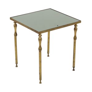 Messing Bijzettafel Plantentafel Maison Jansen Frankrijk