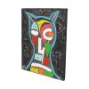 Abstract Schilderij op Doek Uil Hedendaagse Kunst 55cm Abstract Schilderij op Doek Uil Hedendaagse Kunst 55cm