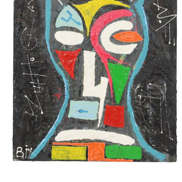 Abstract Schilderij op Doek Uil Hedendaagse Kunst 55cm Abstract Schilderij op Doek Uil Hedendaagse Kunst 55cm