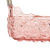 Franse Roze Jardinière Schaal Cherubijnen Vogels Depression Glass