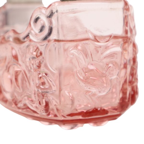 Franse Roze Jardinière Schaal Cherubijnen Vogels Depression Glass