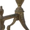 Britse Antieke Messing Vuurbokken Victoriaans Gemerkt ca1880 Britse Antieke Messing Vuurbokken Victoriaans Gemerkt ca1880