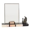 Set Grote Marmeren Art Deco Fotolijsten met Vogels Jaren 30