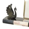 Set Grote Marmeren Art Deco Fotolijsten met Vogels Jaren 30