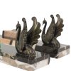Set Grote Marmeren Art Deco Fotolijsten met Vogels Jaren 30