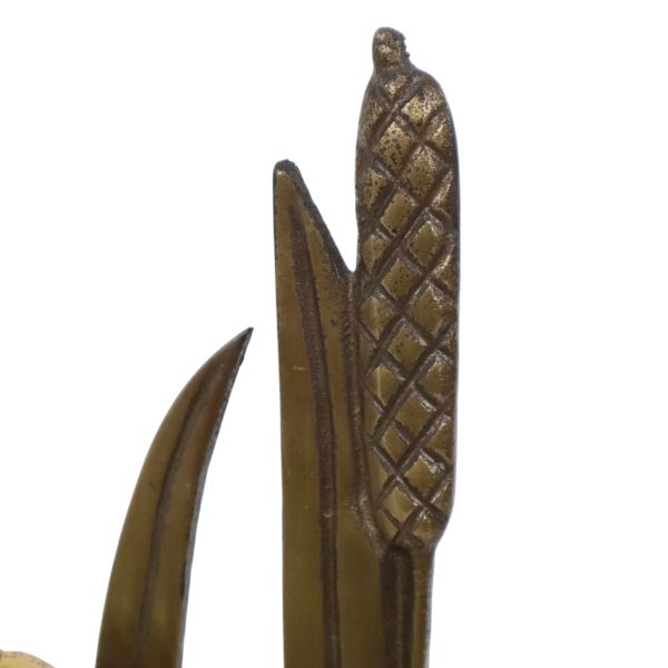 Mid Century Messing Beeldje Reiger Gepatineerd Metaal 32m Mid Century Messing Beeldje Reiger Gepatineerd Metaal 32m