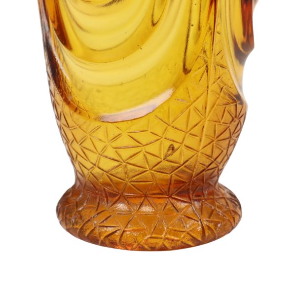 Amberkleurige Art Deco Vaas Luxor Scailmont Henri Heemskerk