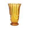 Amberkleurige Art Deco Vaas Luxor Scailmont Henri Heemskerk