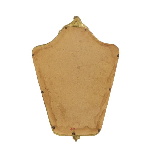 Kleine Franse Kuifspiegel Bladgoud Verguld Barok Stijl 44,5cm