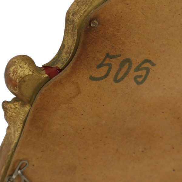 Franse Bladgoud Vergulde Kuifspiegel Barok Stijl 60cm