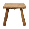 Rustieke Massief Houten Melkkruk Brutalisme Design Kruk