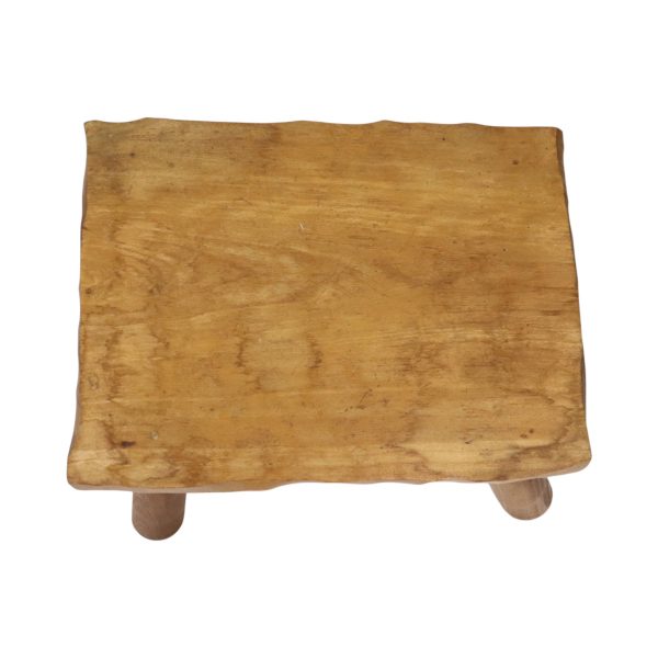 Rustieke Massief Houten Melkkruk Brutalisme Design Kruk