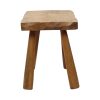 Rustieke Massief Houten Melkkruk Brutalisme Design Kruk