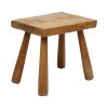 Rustieke Massief Houten Melkkruk Brutalisme Design Kruk