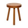 Vintage Houten Driepoot Kruk Melkkruk Rustieke Stijl