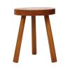 Vintage Houten Driepoot Kruk Melkkruk Rustieke Stijl