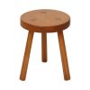 Vintage Houten Driepoot Kruk Melkkruk Rustieke Stijl