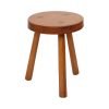 Vintage Houten Driepoot Kruk Melkkruk Rustieke Stijl