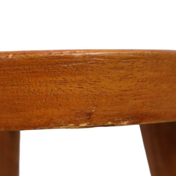 Vintage Houten Driepoot Kruk Melkkruk Rustieke Stijl